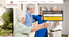 Desktop Screenshot of conservatoryseniorliving.com